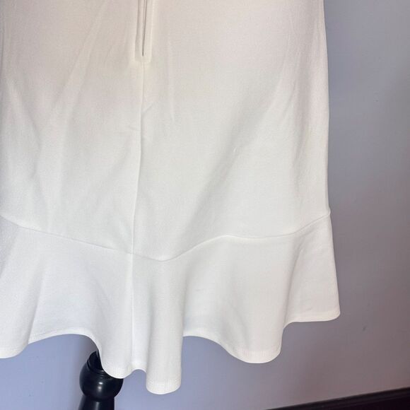 Crystal Doll Women's White Jewel Embellished Dress Juniors Puff-Sleeve Size S - Picture 7 of 16